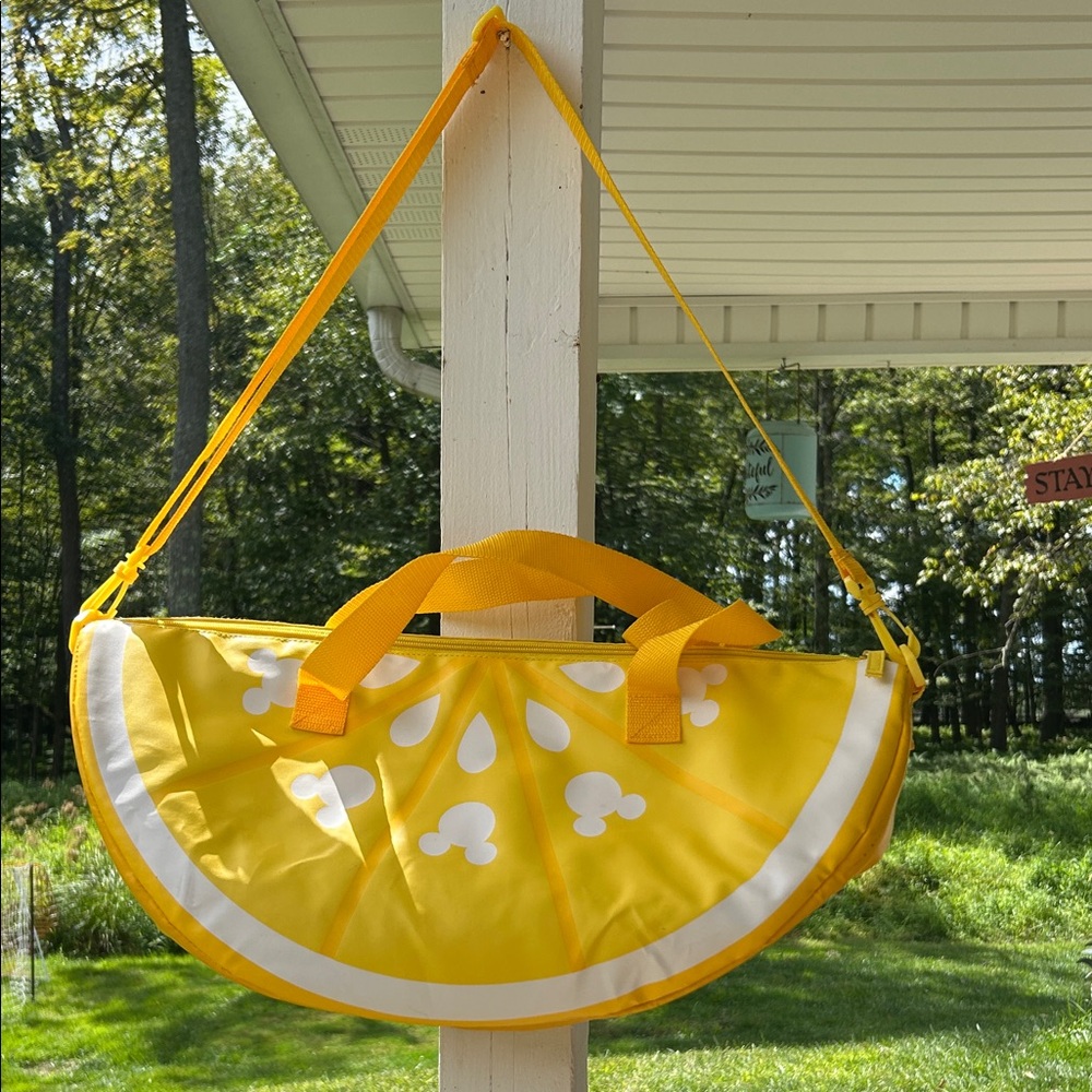 Disney Bright Yellow Lemon Slice Tote with Mickey Accents